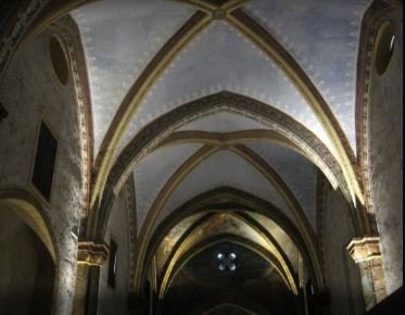 Voûte gothique de la Chapelle Notre-Dame des Anges