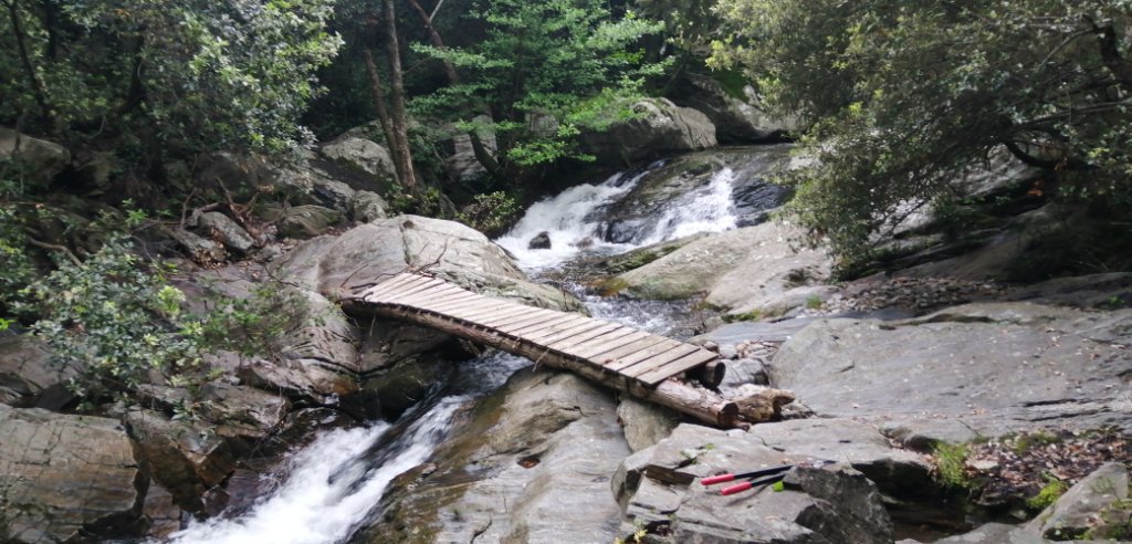 Pont de bois randonnée Casot d'en Lic